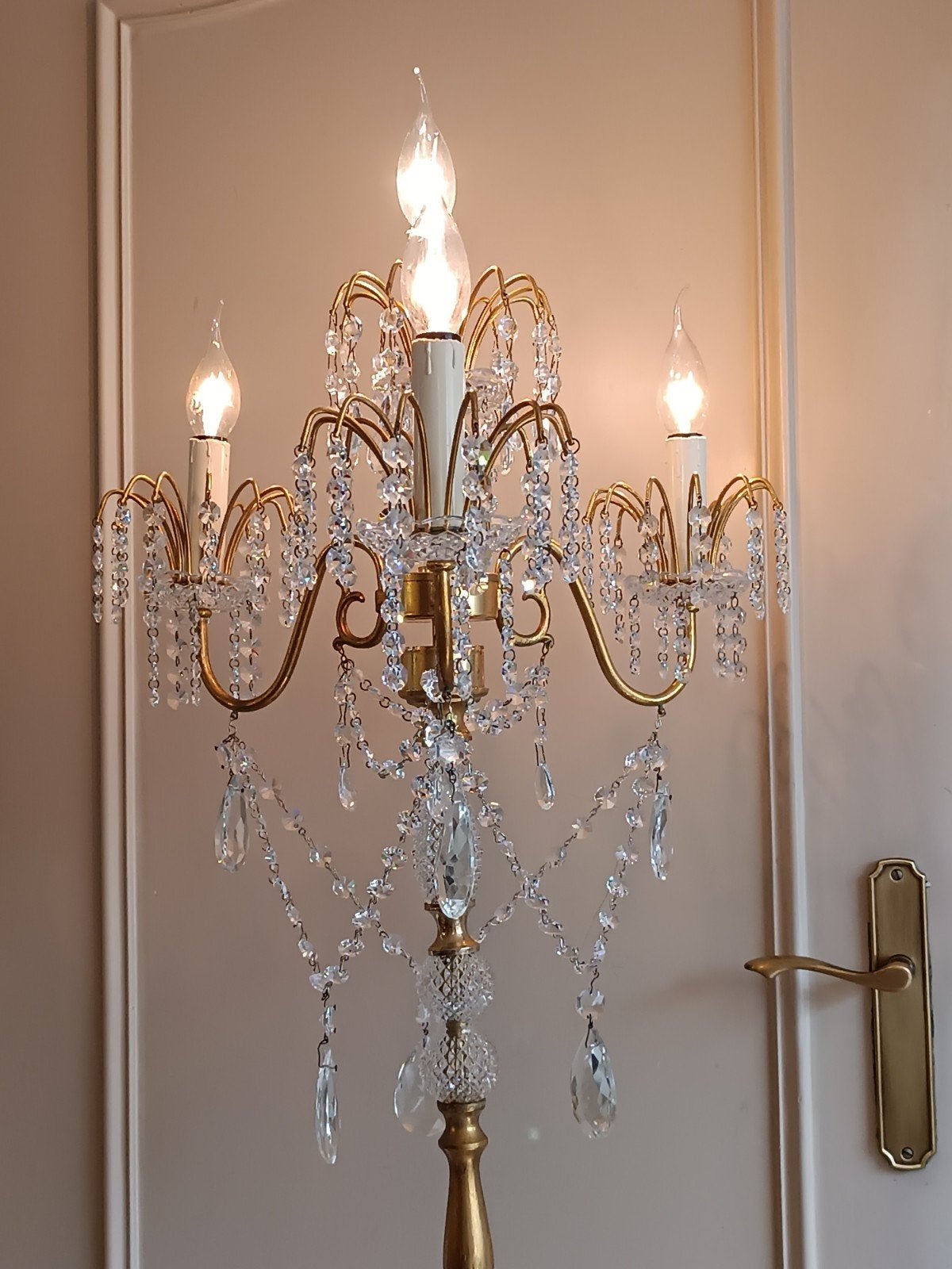 Swarovski kristallen Maria Theresia Staande Lamp, Antiek en Kunst, Ophalen