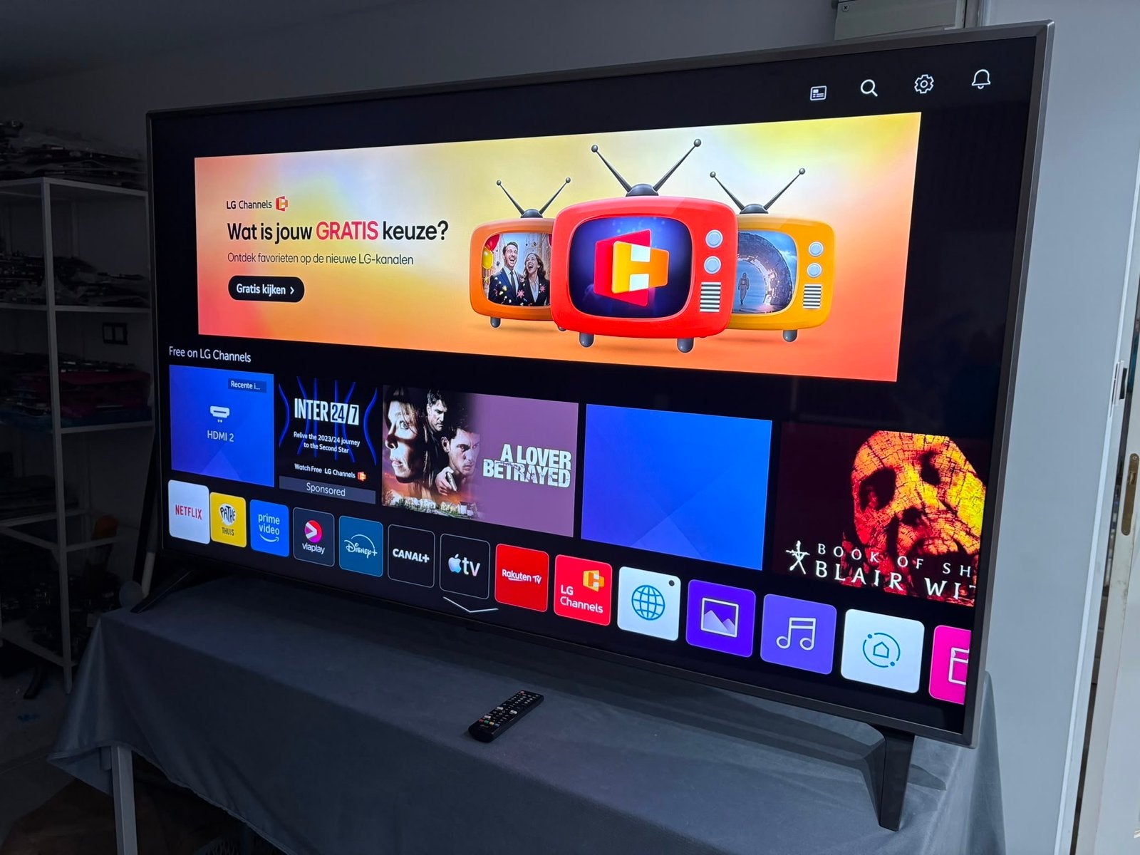 LG 75 inch 4K UHD Smart TV met HDR10 en alle apps, Ophalen, 50 Hz, Zo goed als nieuw, 100 cm of meer