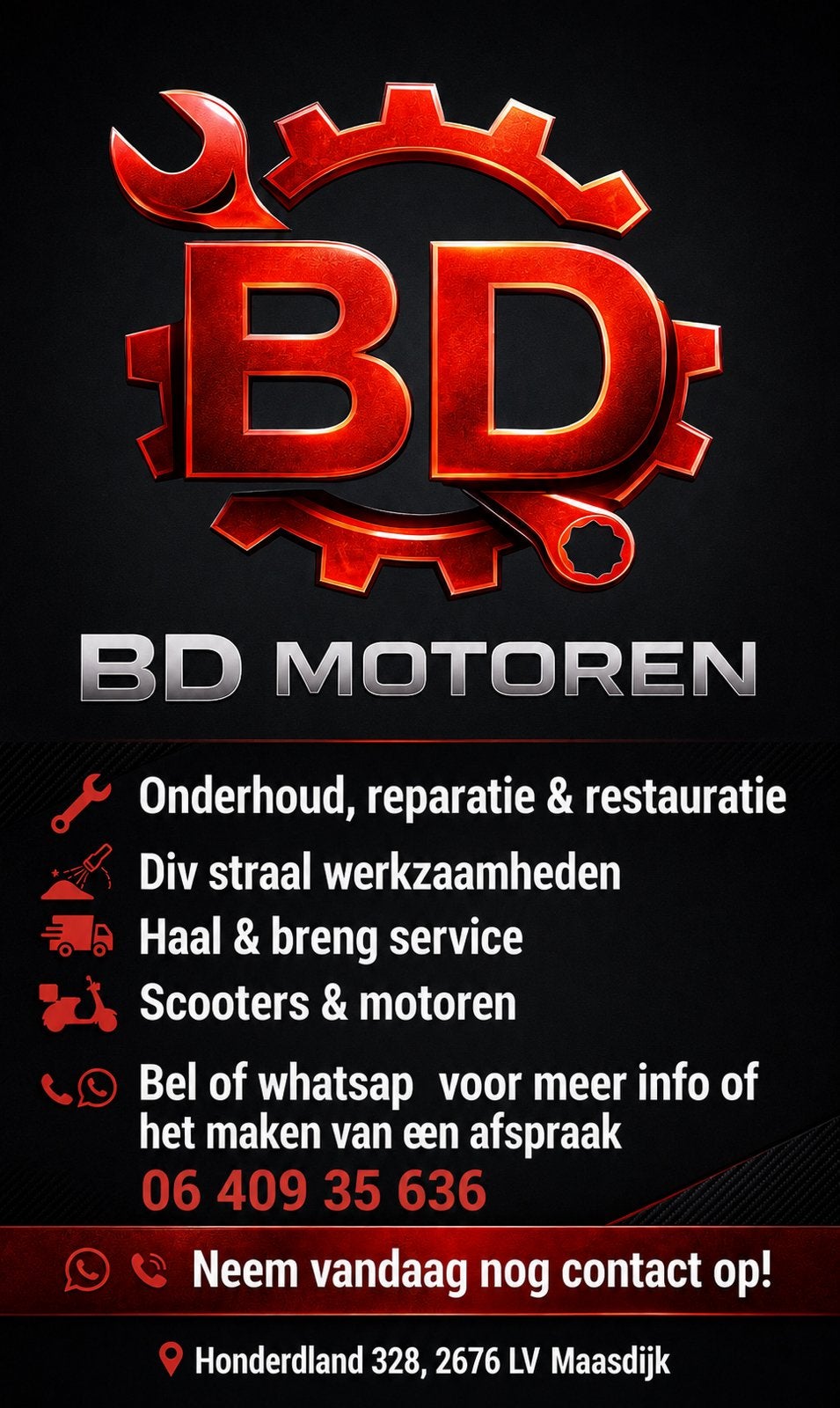 Onderhoud, reparatie en restauratie scooters & motoren, Onderhoudsbeurt