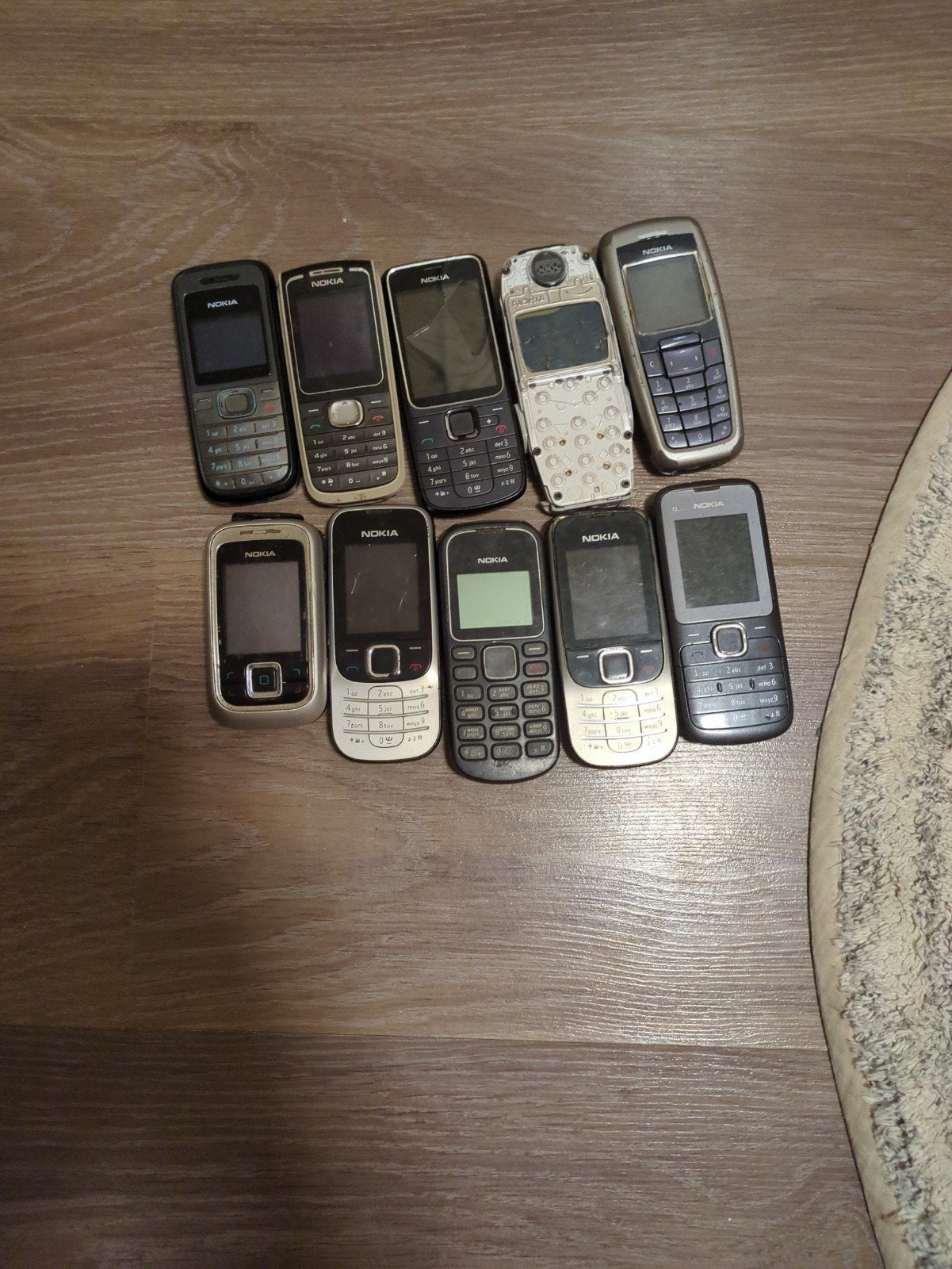 Partij Nokia telefoons -  werkend, Telecommunicatie, Mobiele telefoons | Nokia, Zwart, Fysiek toetsenbord, Ophalen of Verzenden