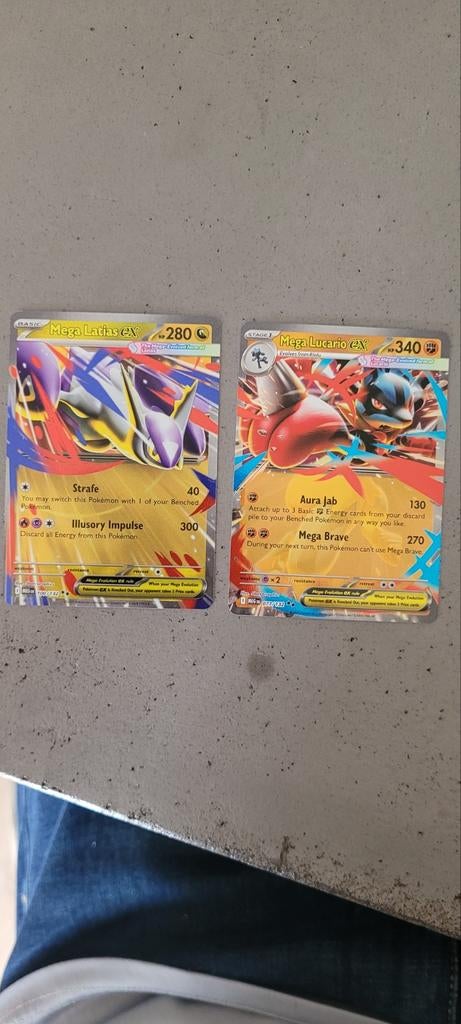 Mega Latias EX & Mega Lucario EX Pokémon kaarten, Ophalen of Verzenden, Zo goed als nieuw, Meerdere kaarten