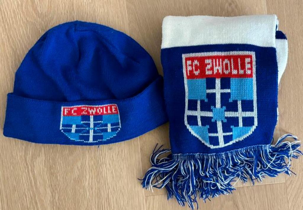 FC Zwolle Muts en Sjaal Set, Ophalen of Verzenden, Nieuw, Overige binnenlandse clubs, Pet of Muts