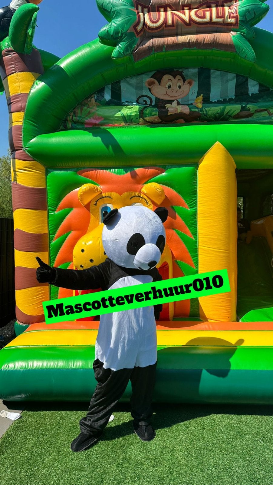 Kung Fu Panda mascotte te huur, Ophalen, Zo goed als nieuw, Verjaardag