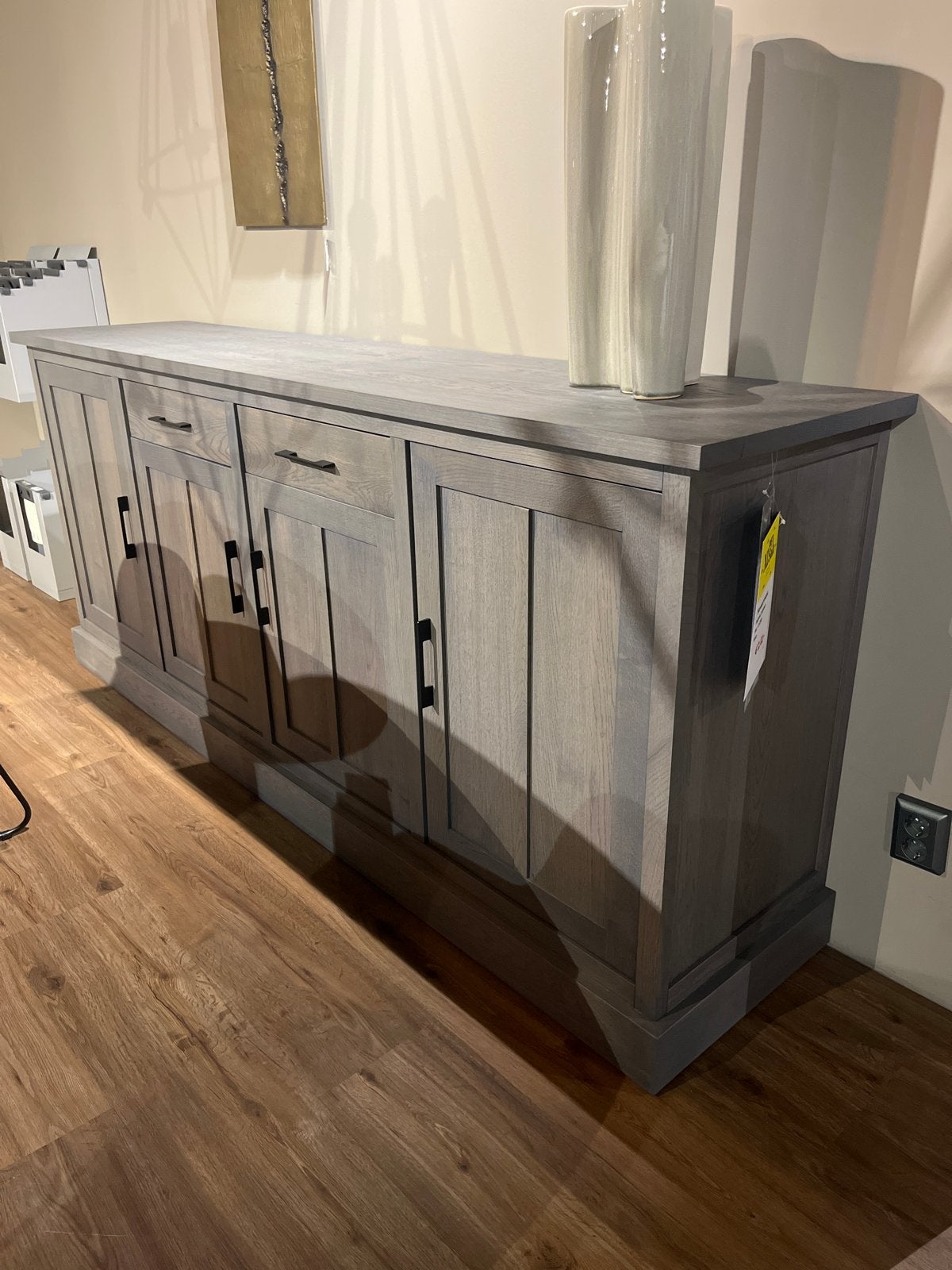 Showroommodel Dressoir Sheffield - Piet Klerkx Waalwijk, Huis en Inrichting, Ophalen, Eikenhout, Zo goed als nieuw, 200 cm of meer