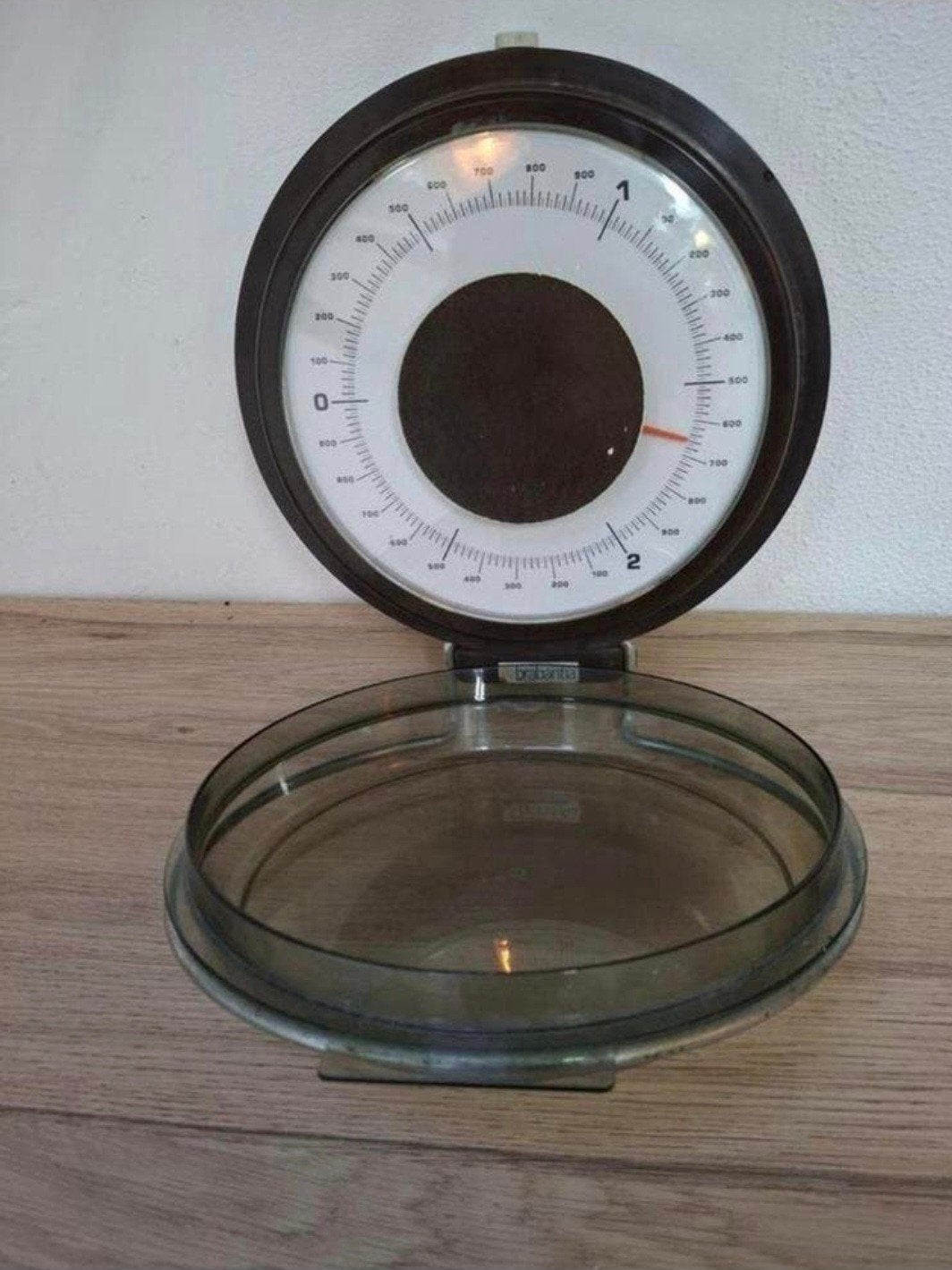 Bruine vintage Brabantia keukenweegschaal., Ophalen of Verzenden