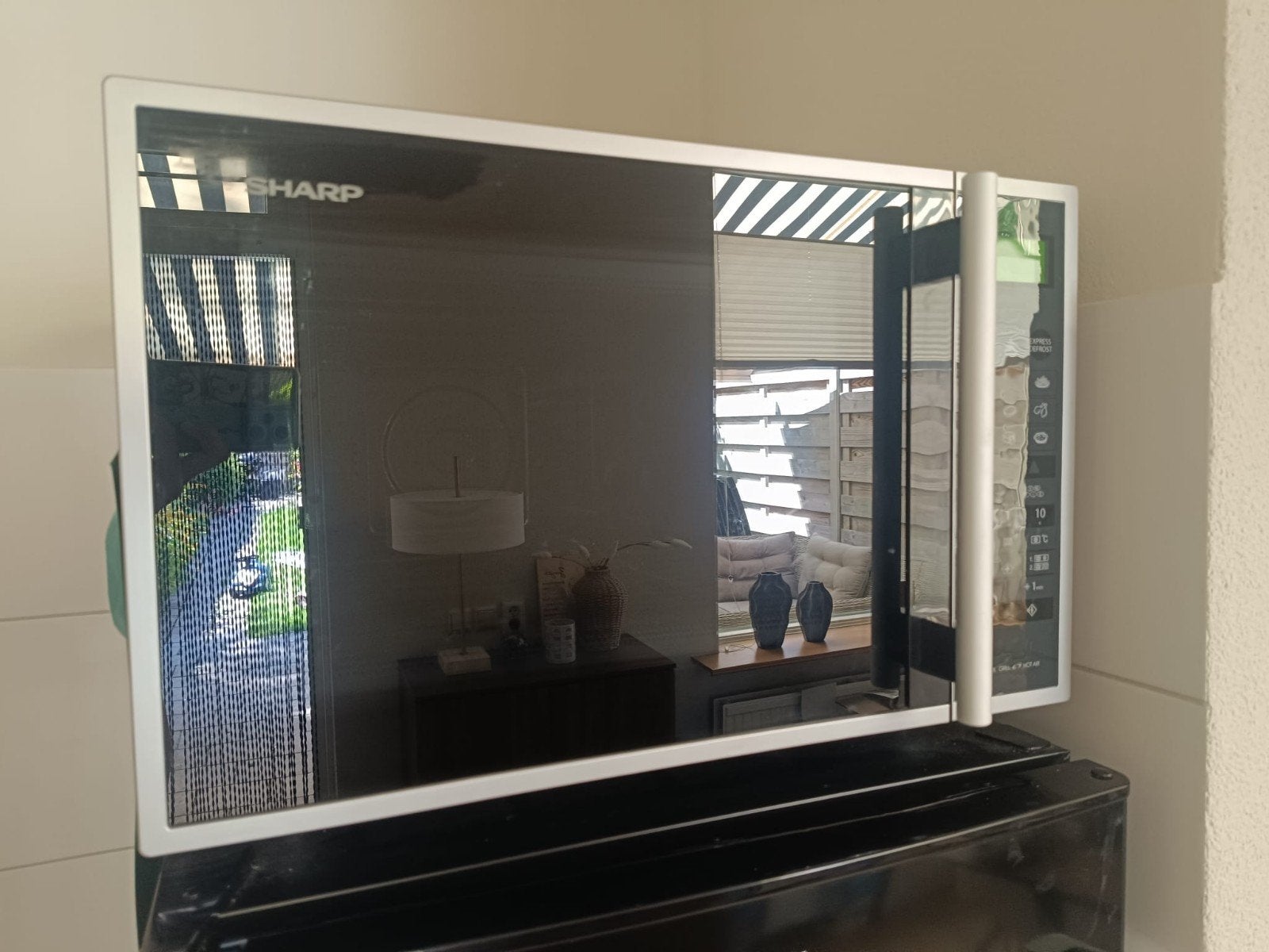 Sharp combi oven, vrijstaand, Witgoed en Apparatuur, Ophalen, Combimagnetron, Zo goed als nieuw, Draaiplateau