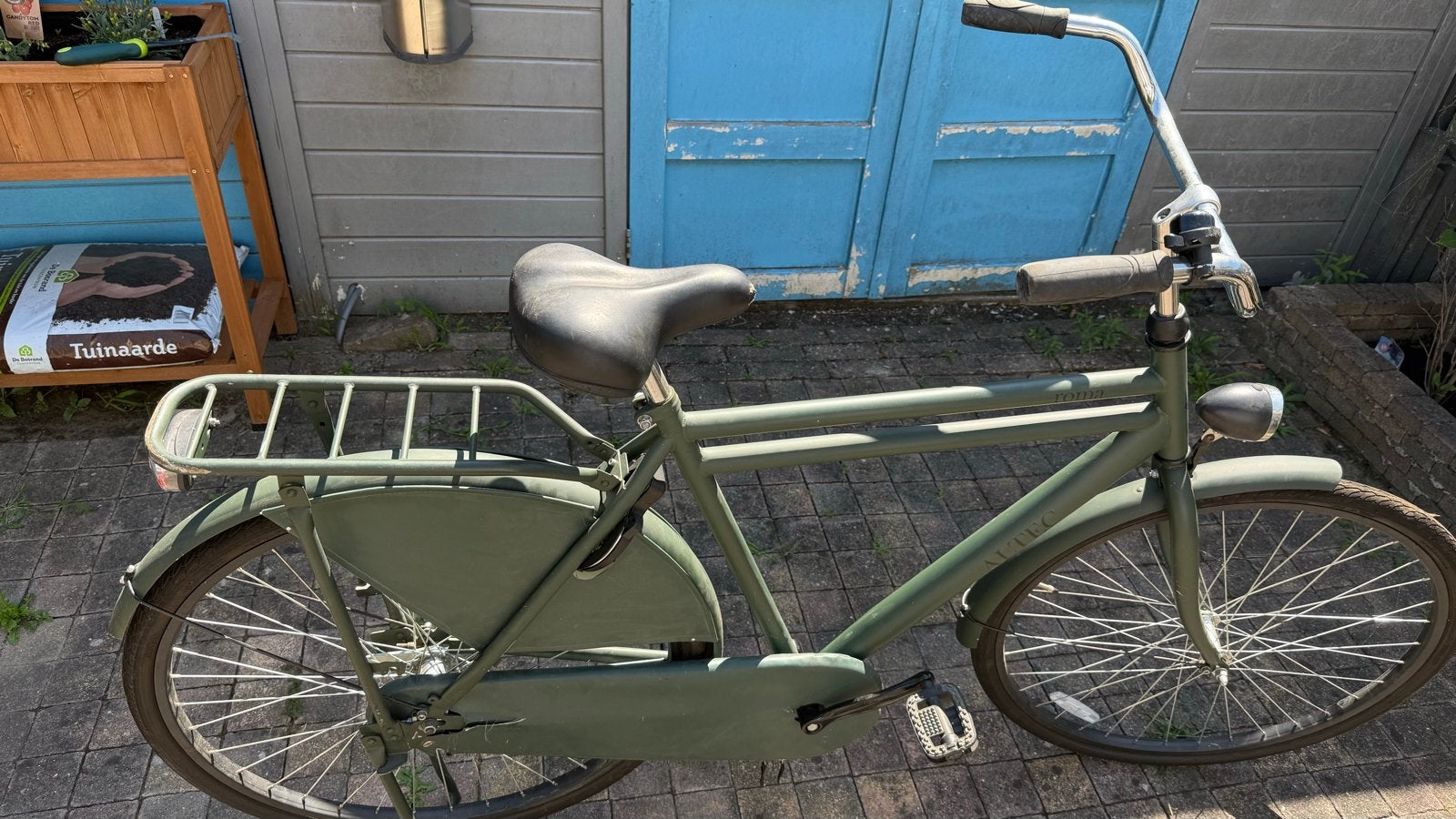 IN PRIJS VERLAAGD Altec Romafiets - LegerGroen - 28inch/58cm, Terugtraprem, Zo goed als nieuw, 53 tot 57 cm, Ophalen