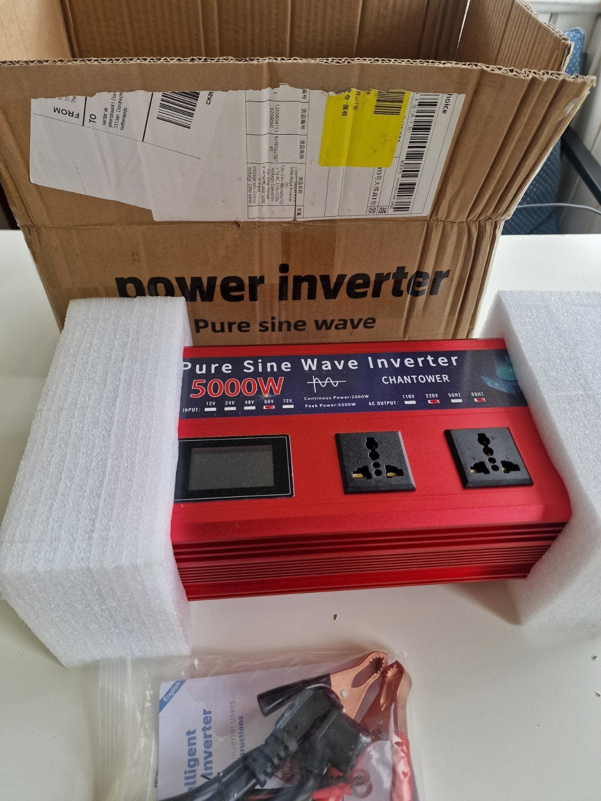 Omvormer  60V 5000W, Ophalen, Nieuw, Overige typen