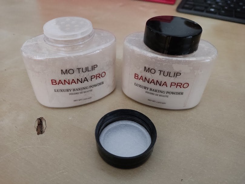 Nieuw potjes bananen poeder 42 gram ( 2 stuks ), Ophalen of Verzenden, Nieuw, Gehele gezicht, Make-up