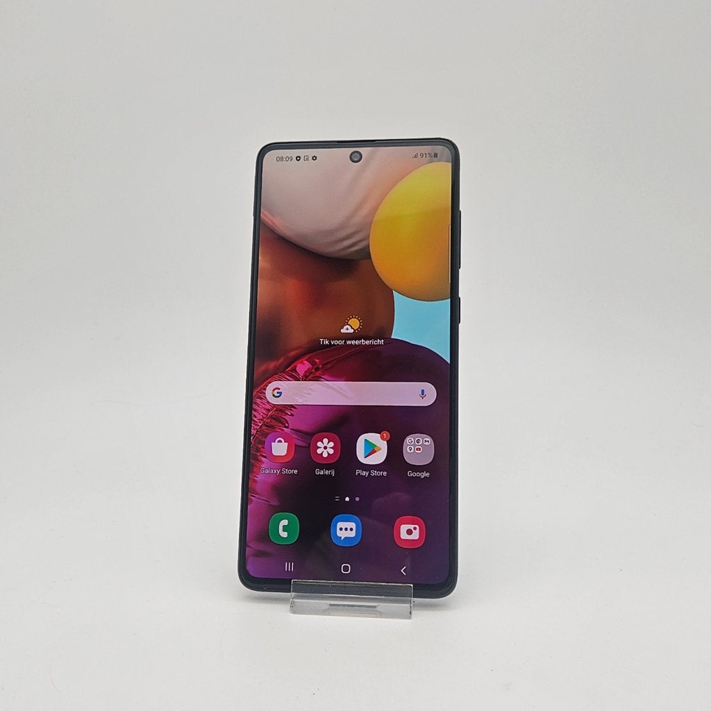 Samsung Galaxy A71 128GB Black in Nette Staat, Telecommunicatie, Mobiele telefoons | Samsung, Samsung, Zo goed als nieuw, Support@Samsung.com