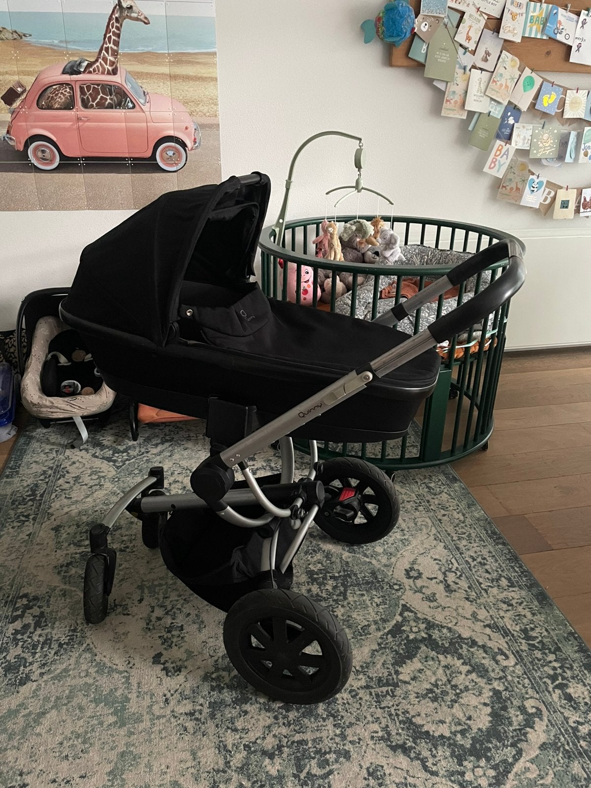 Quinny kinderwagen compleet – reiswieg + zitje – gebruikt, Ophalen, Gebruikt, Quinny, Met reiswieg