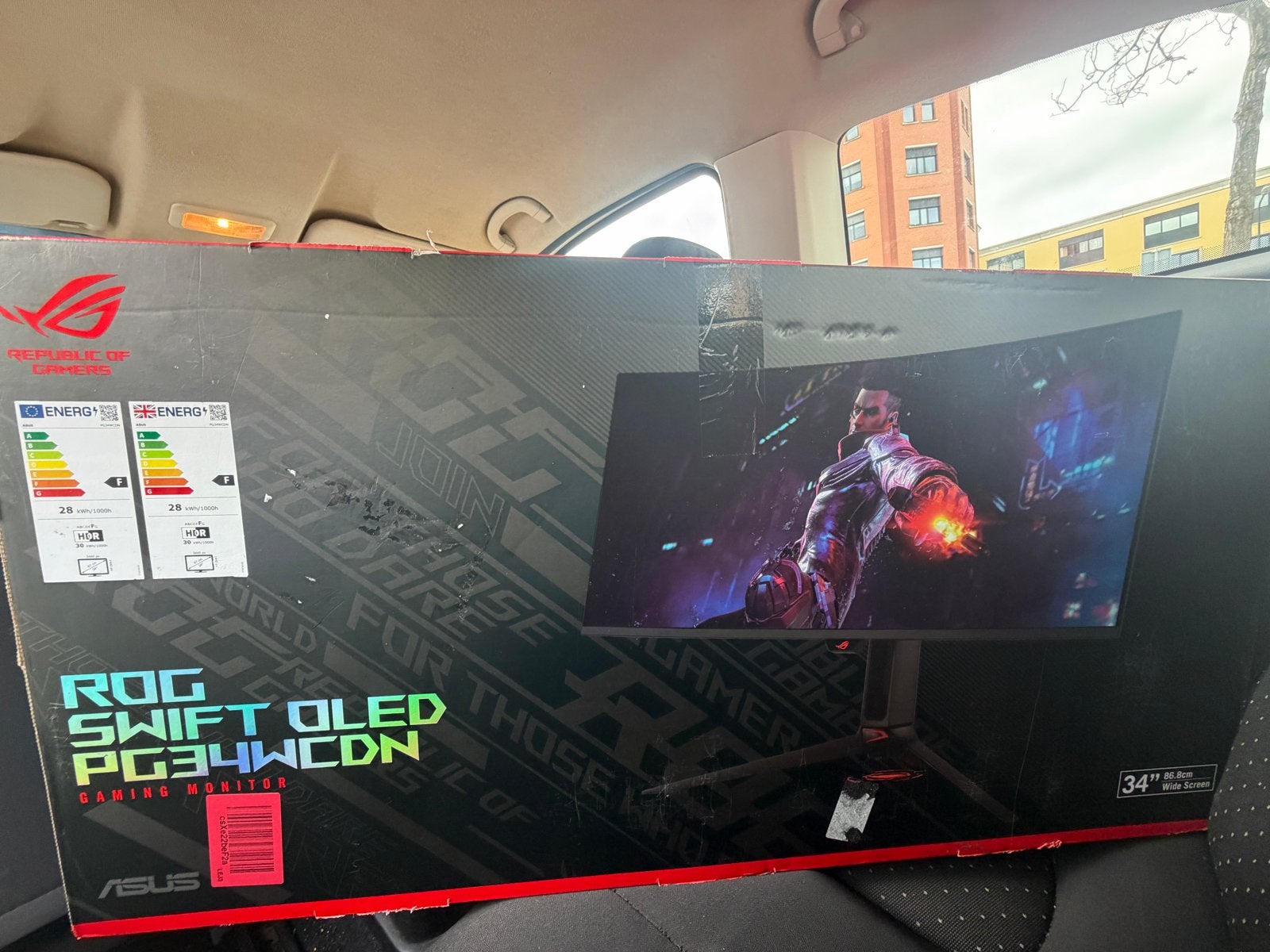 ASUS ROG Swift OLED PG34WCDNM Gaming Monitor, Gaming, Curved, Nieuw, Overige typen