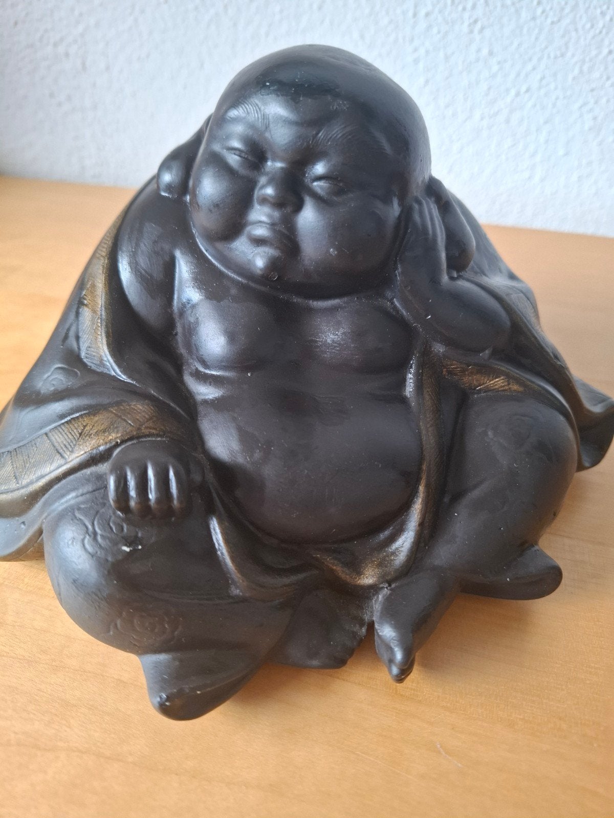 Vintage Gietstenen Budai / Boeddha met geheime Shunga onderz, Ophalen of Verzenden