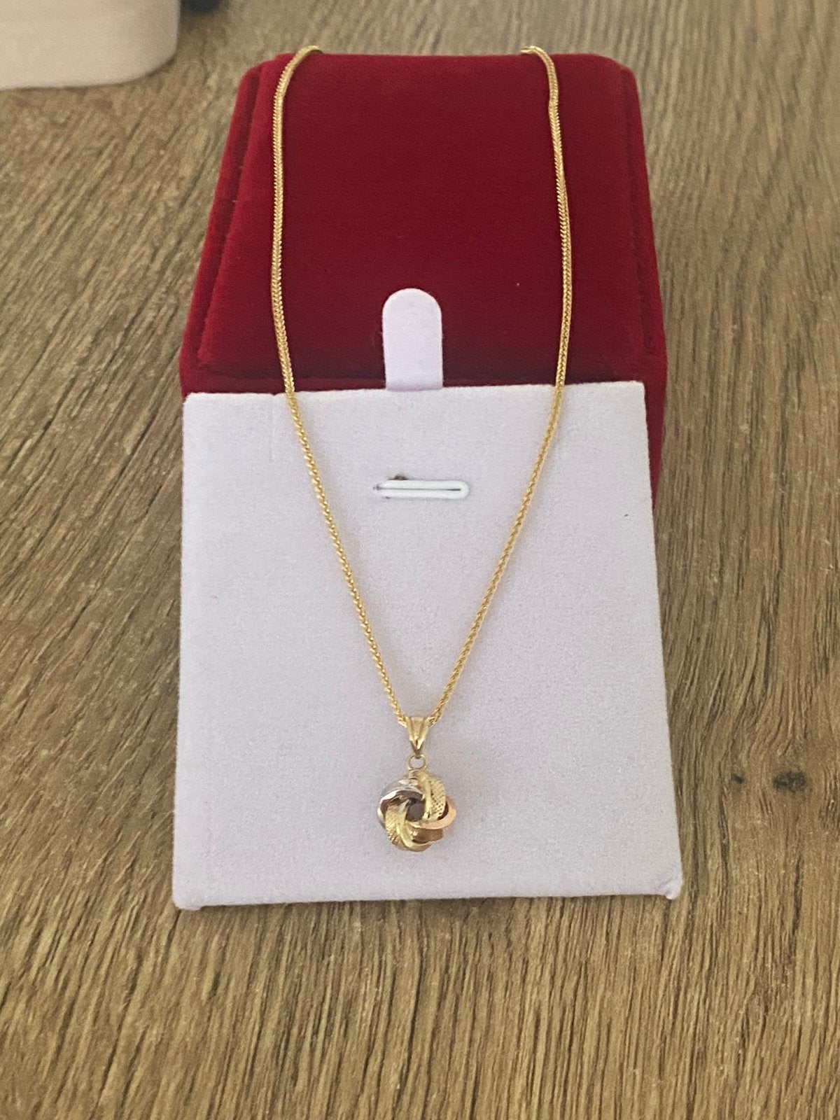 Mooie 14 karaat gouden ketting met hanger 585 goud, Sieraden, Tassen en Uiterlijk, -, -, Nieuw, Ophalen of Verzenden