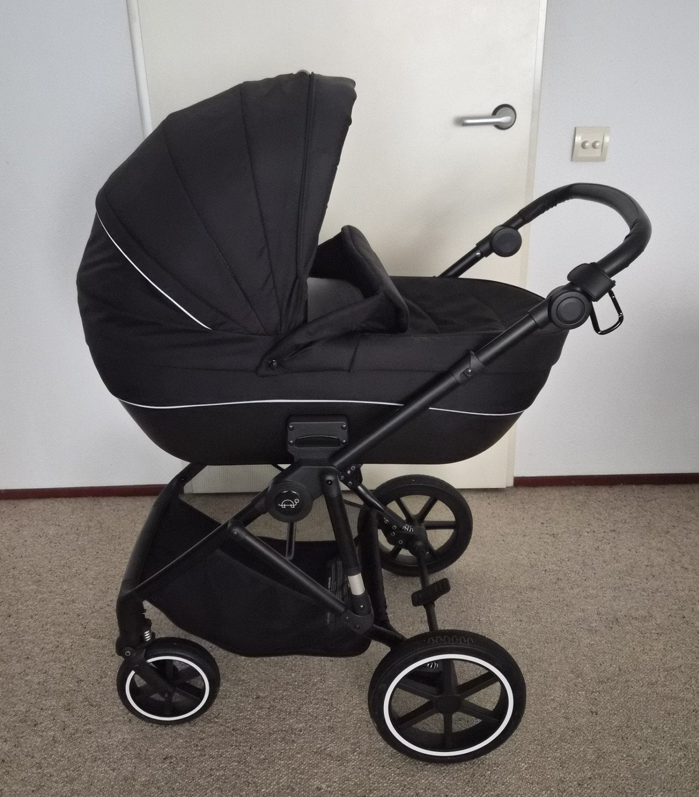 Puck Kinderwagen Carl Zwart, Kinderen en Baby's, Kinderwagens en Combinaties, Ophalen, Zo goed als nieuw, Overige merken