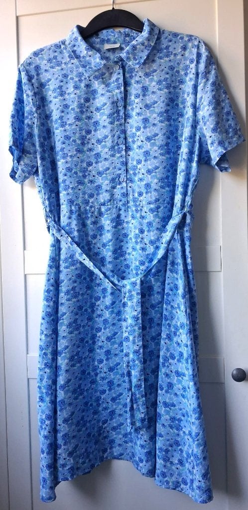 Zomerjurk blauw met bloemetjes JDY maat XL, Kleding | Dames, Blauw, Maat 46/48 (XL) of groter, Nieuw, Ophalen of Verzenden