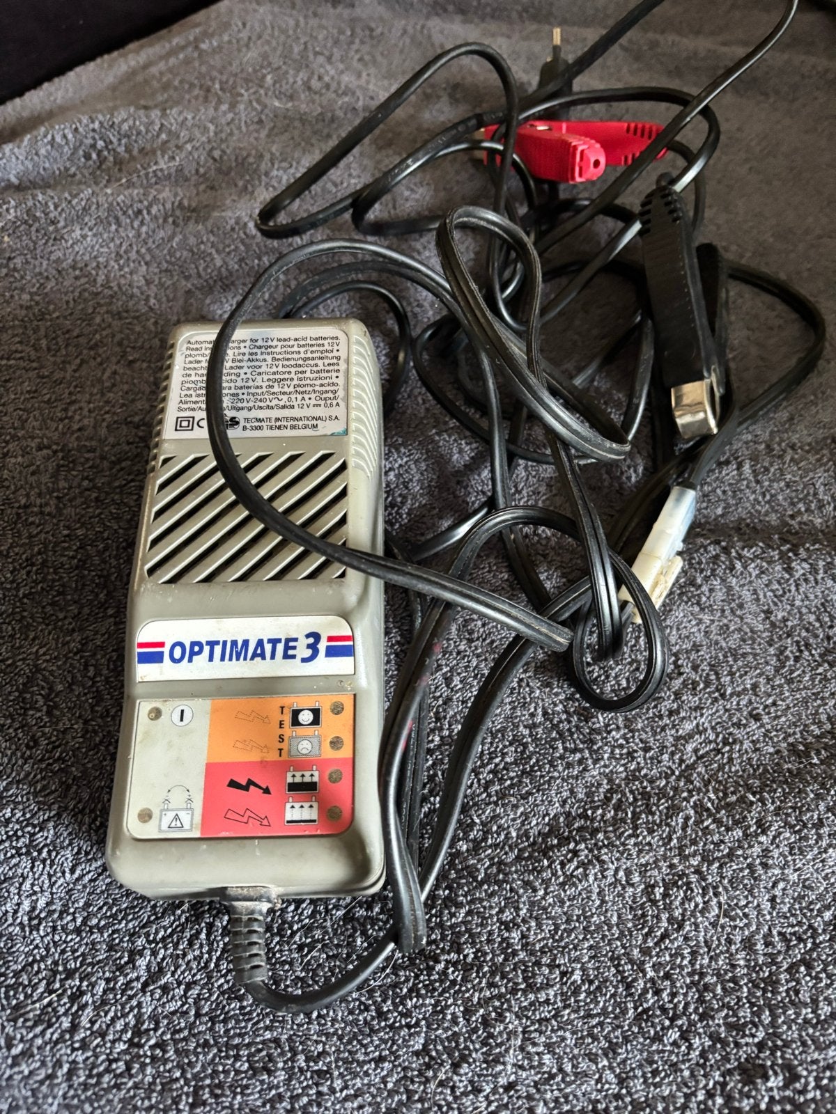 Optimate 3 acculader voor 12V loodzuuraccu's, Ophalen of Verzenden, Gebruikt