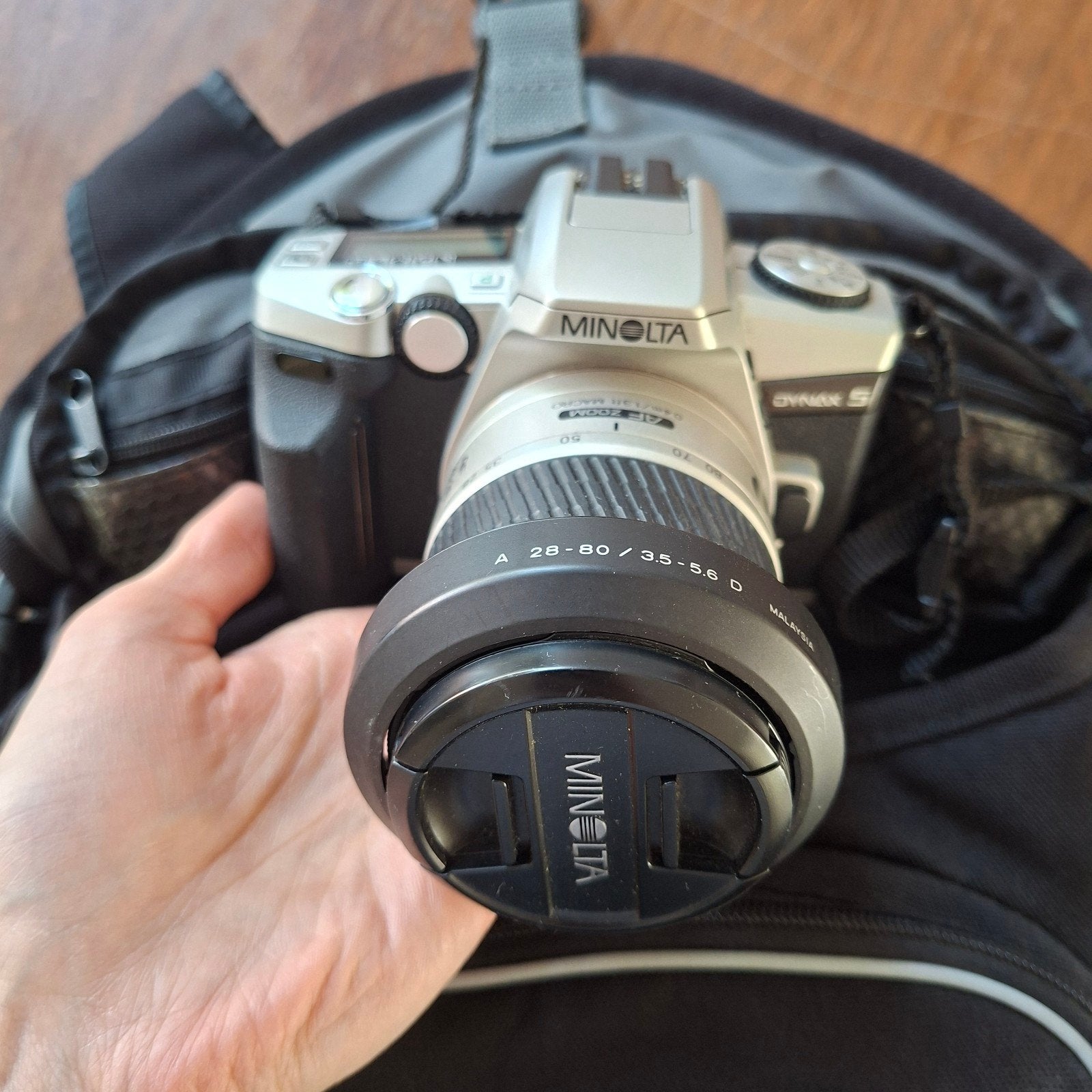 Minolta Dynax 5 spiegelreflexcamera met handleiding, Audio, Tv en Foto, Fotocamera's Analoog, Ophalen of Verzenden, Zo goed als nieuw