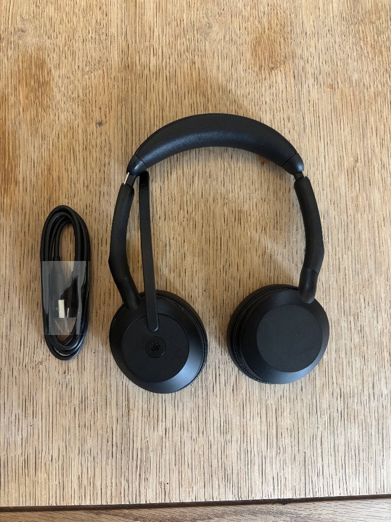 Jabra Evolve2 55 Teams-headset, Computers en Software, Headsets, Nieuw, On-ear, Draadloos, Ophalen