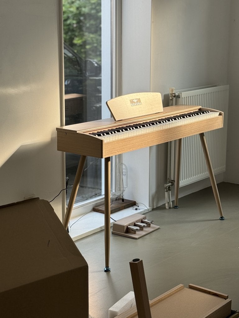 Sonora SDP-1 White Ash Digital Piano + Piano Bench, Ophalen, Zo goed als nieuw, Wit, Piano