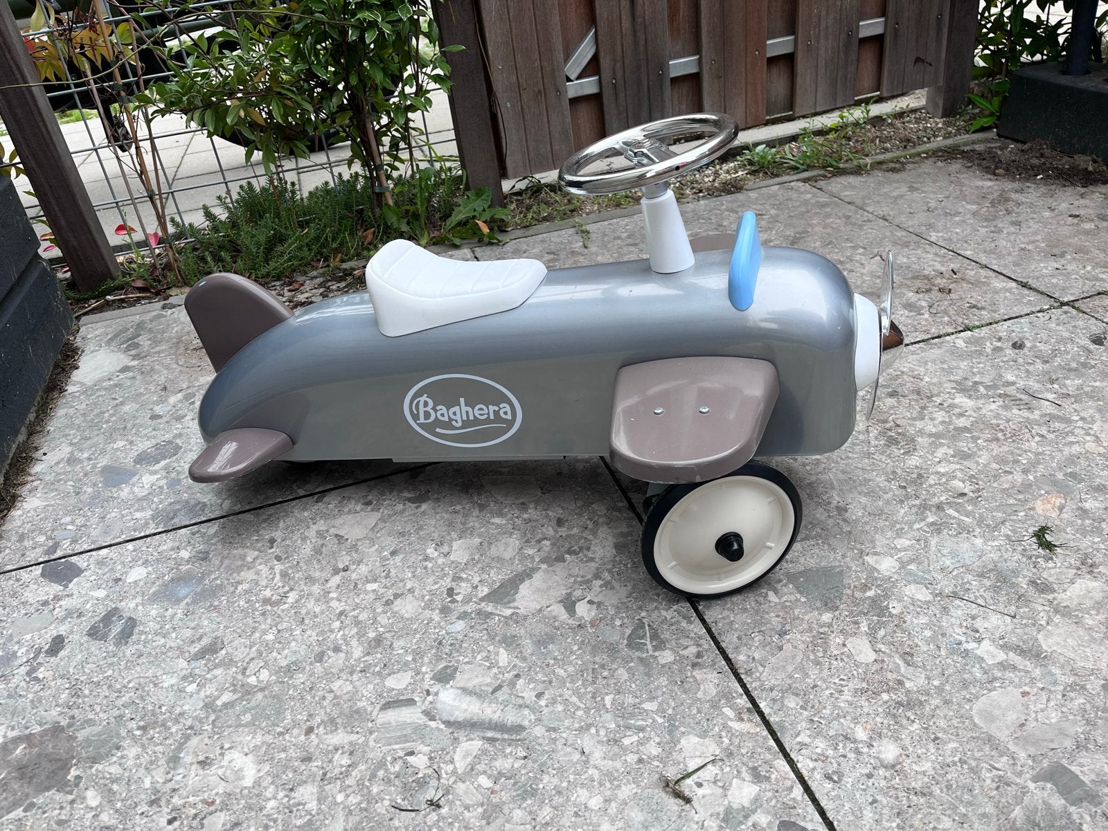 Baghera Loopauto Vliegtuig - Grijs/Bruin, Ophalen, Gebruikt, Loopvoertuig