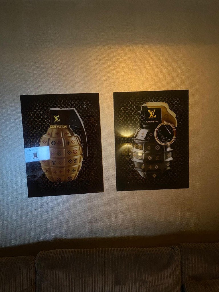 Glazen schilderijen louis vuitton, Ophalen