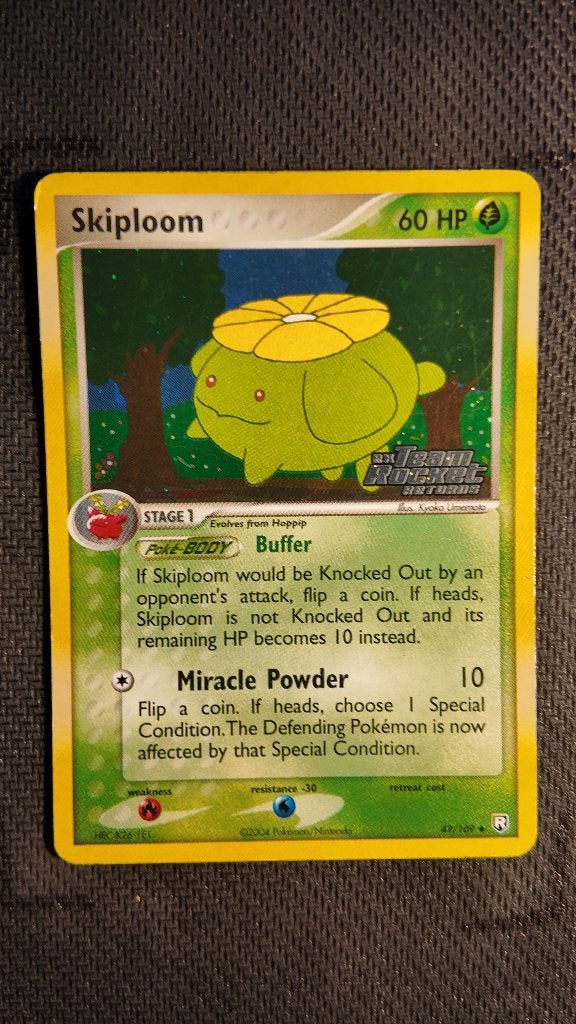 Skiploom 49 Team Rocket Returns | Pokemon kaart, Ophalen, Zo goed als nieuw, Losse kaart, Foil