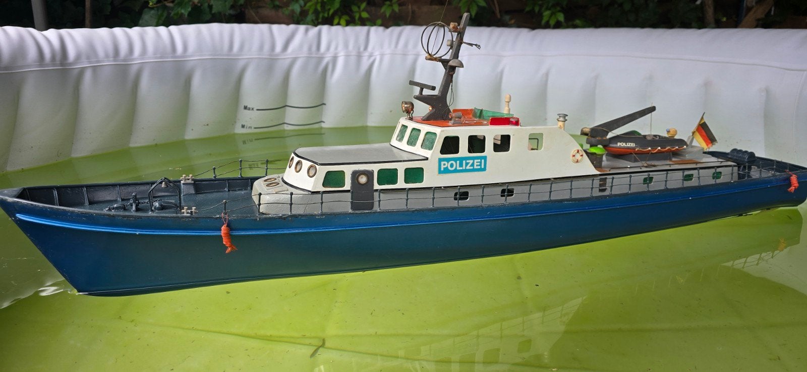 mooie Helgoland van Hegi aangeboden, Hobby en Vrije tijd, Modelbouw | Boten en Schepen, Ophalen, Zo goed als nieuw, Groter dan 1:32
