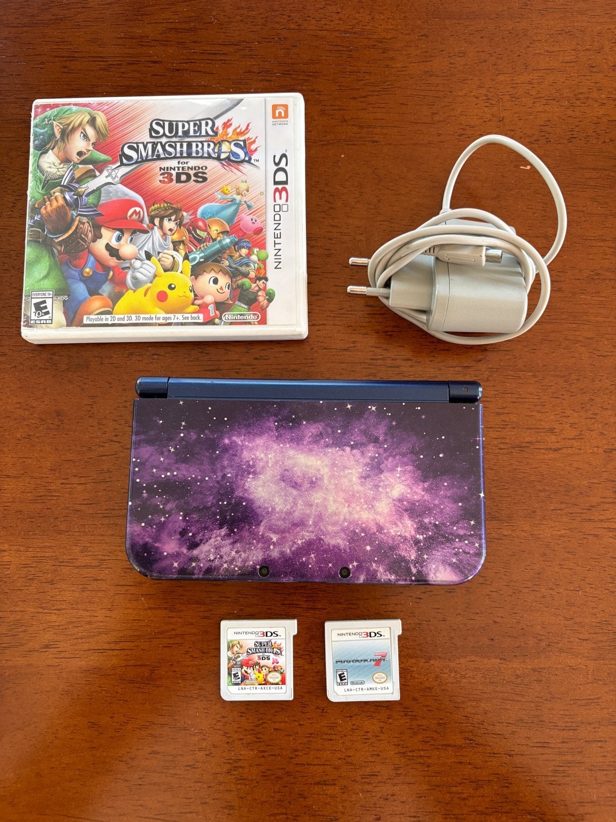 New Nintendo 3DS XL Galaxy Edition + 2 games, Overige kleuren, 3DS XL, Ophalen of Verzenden, Gebruikt