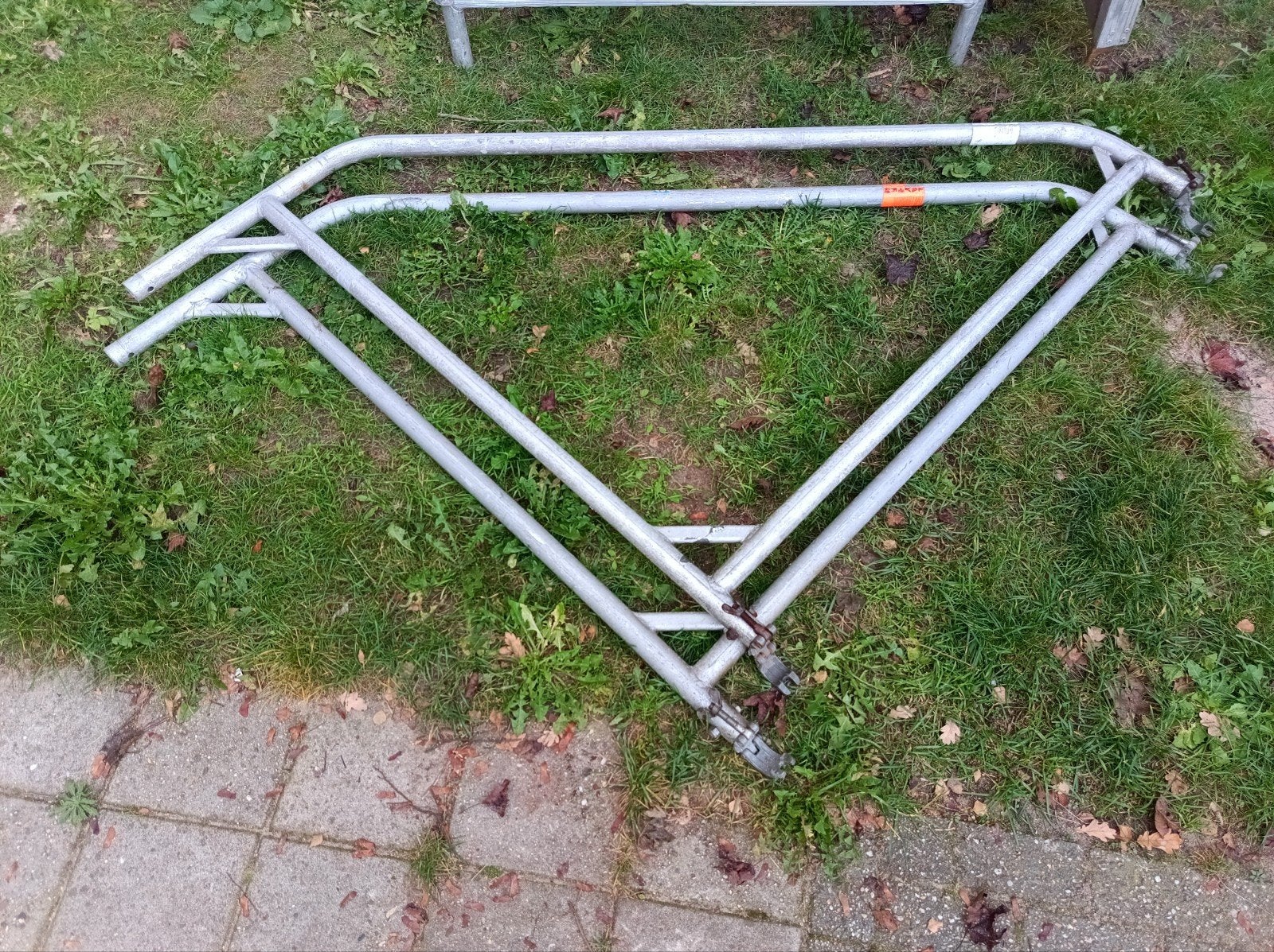 4 Layher rolsteiger stabilisatoren, Ophalen of Verzenden, Gebruikt, Overige typen, 2 tot 5 meter