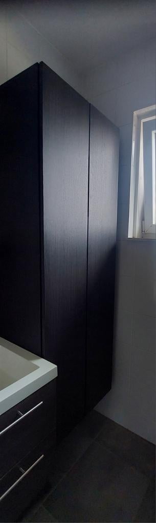 Lillangen Ikea badkamerkast 3 maal bruin, Huis en Inrichting, Badkamer | Badkamermeubels, Ophalen, (Half)hoge kast, Minder dan 50 cm