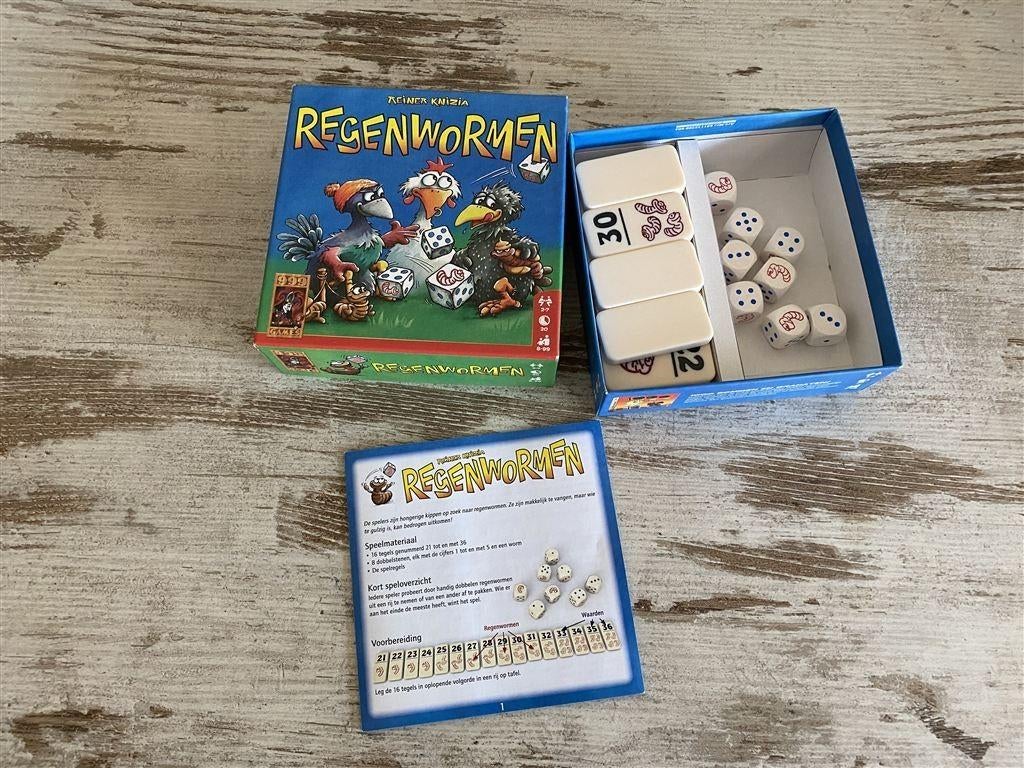 regenwormen 999 games [s2042], Hobby en Vrije tijd, Gezelschapsspellen | Bordspellen, Verzenden, Zo goed als nieuw