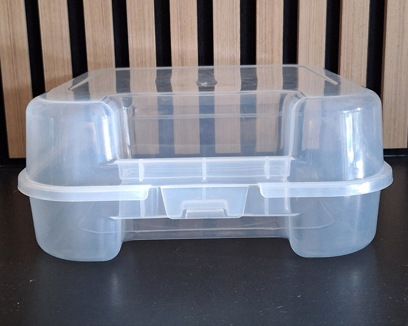 Gratis Plastic Doos met deksel en hengsel, Ophalen of Verzenden
