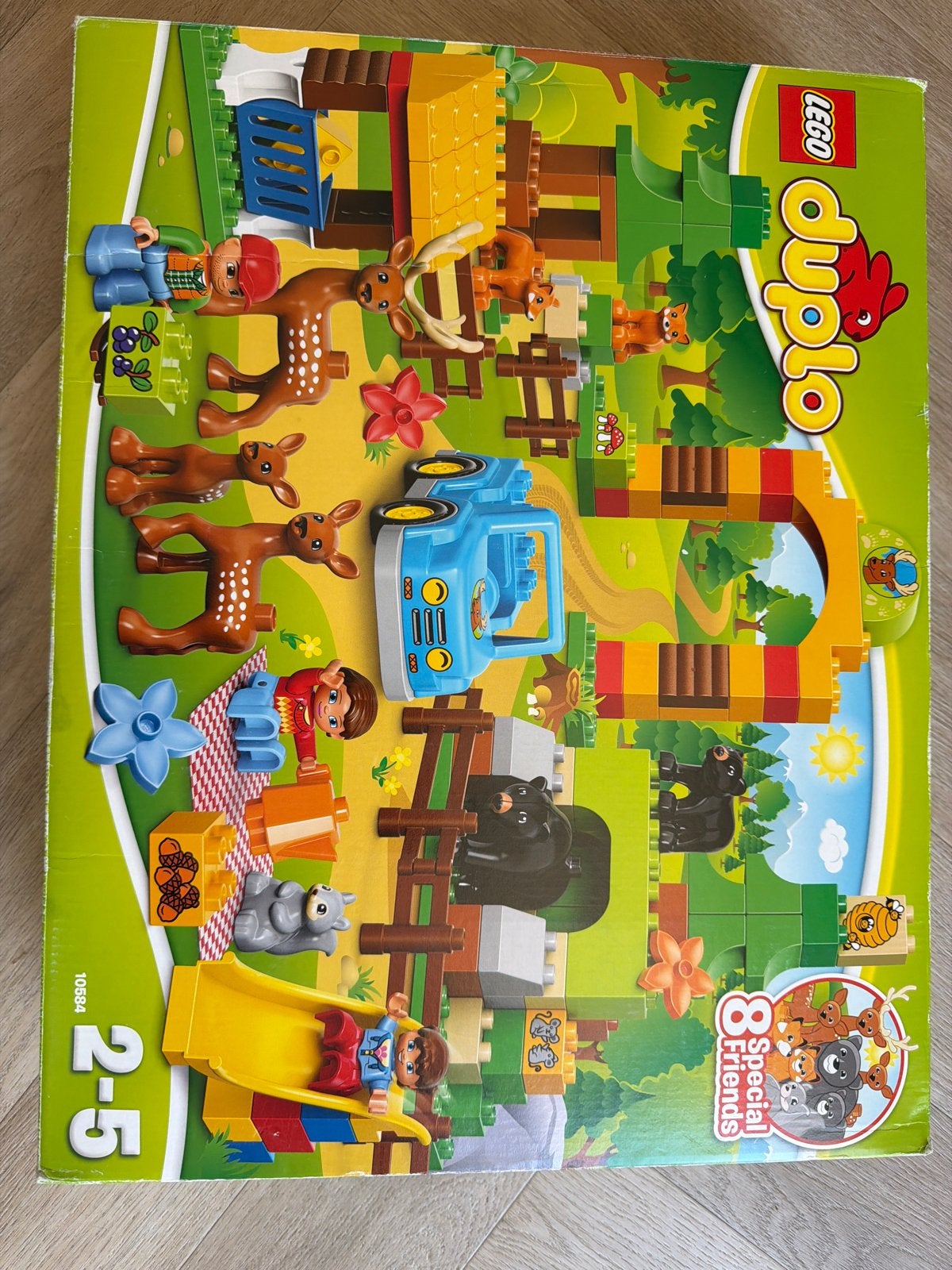 Lego Duplo 10584 Bos: compleet op glijbaan en kleedje na, Gebruikt, Overige thema's, Ophalen of Verzenden, Duplo