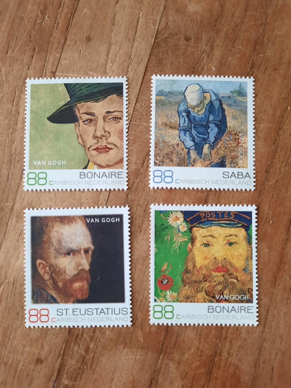 Van Gogh Postzegels Caribisch Nederland (4 stuks), Ophalen of Verzenden, Postfris