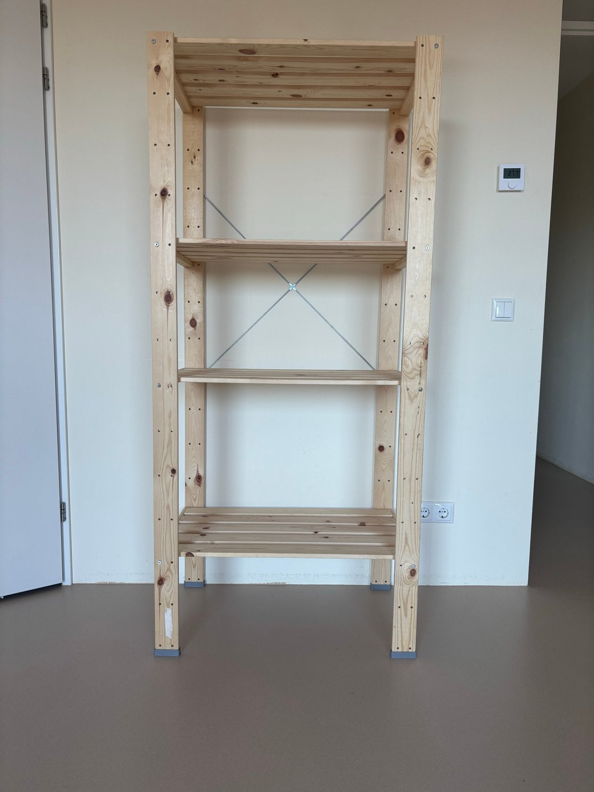 Ikea Hejne - Houten rek met 4 planken - Ideaal voor opslag, Ophalen, Zo goed als nieuw
