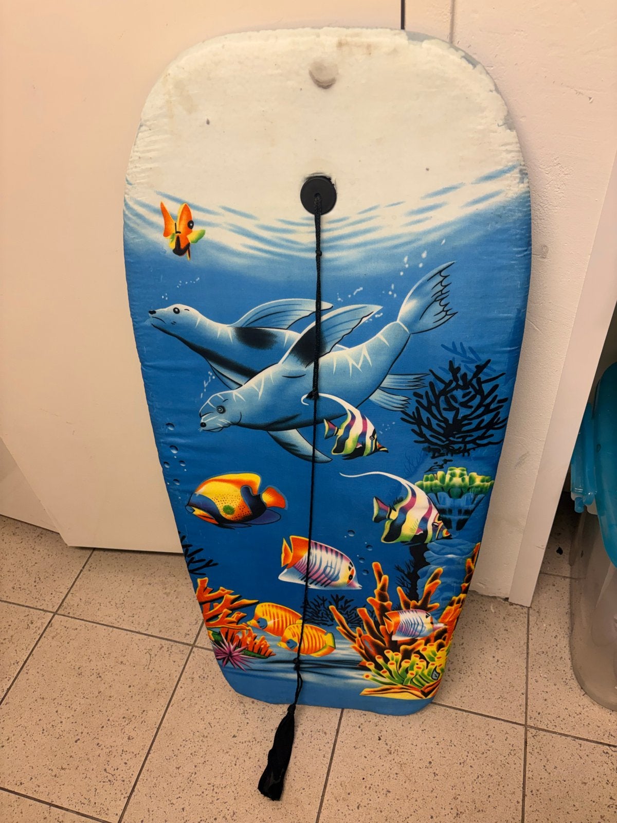 Bodyboard met zeehonden en vissen design - Goede staat, Ophalen, Gebruikt, Overige typen, Met koord