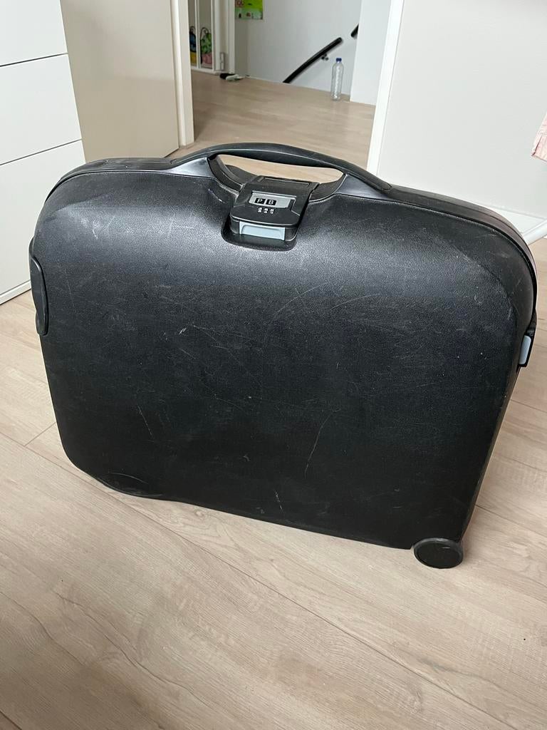 Samsonite Epsilon Koffer - Zwart, Hard Kunststof, Ophalen, Gebruikt, 50 tot 60 cm, Hard kunststof