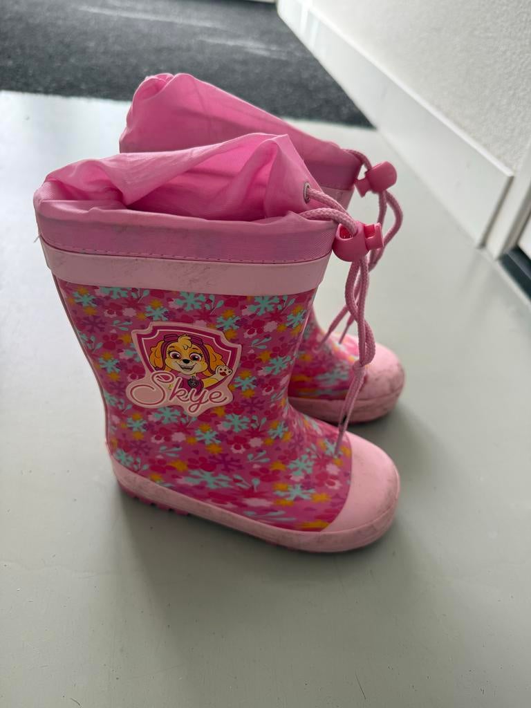 Roze Skye Paw Patrol  regenlaarzen maat 25, Ophalen of Verzenden, Gebruikt, Meisje, Laarzen