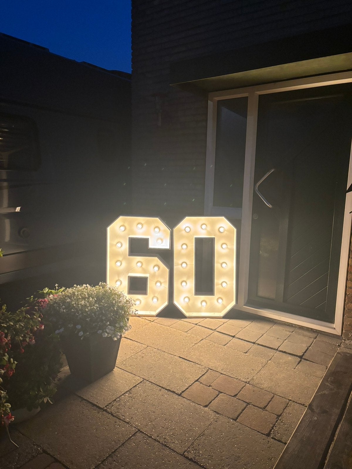 Lichtcijfers & Lichtletters huren – 100 cm hoog LED, Hobby en Vrije tijd, Ophalen, Zo goed als nieuw, Abraham of Sarah