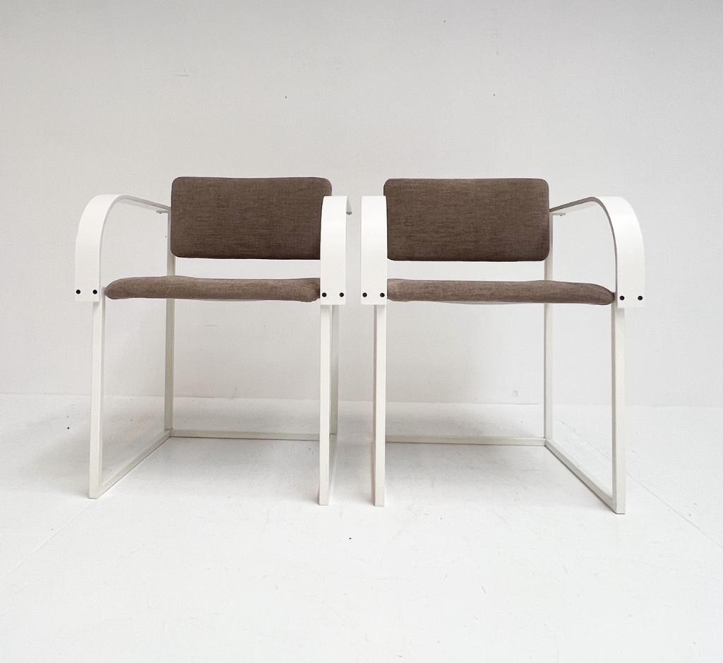 Set Pastoe FM80 stoelen van P. Mazairac & K. Boonzaaijer, Gebruikt, Twee, Pastoe, Wit