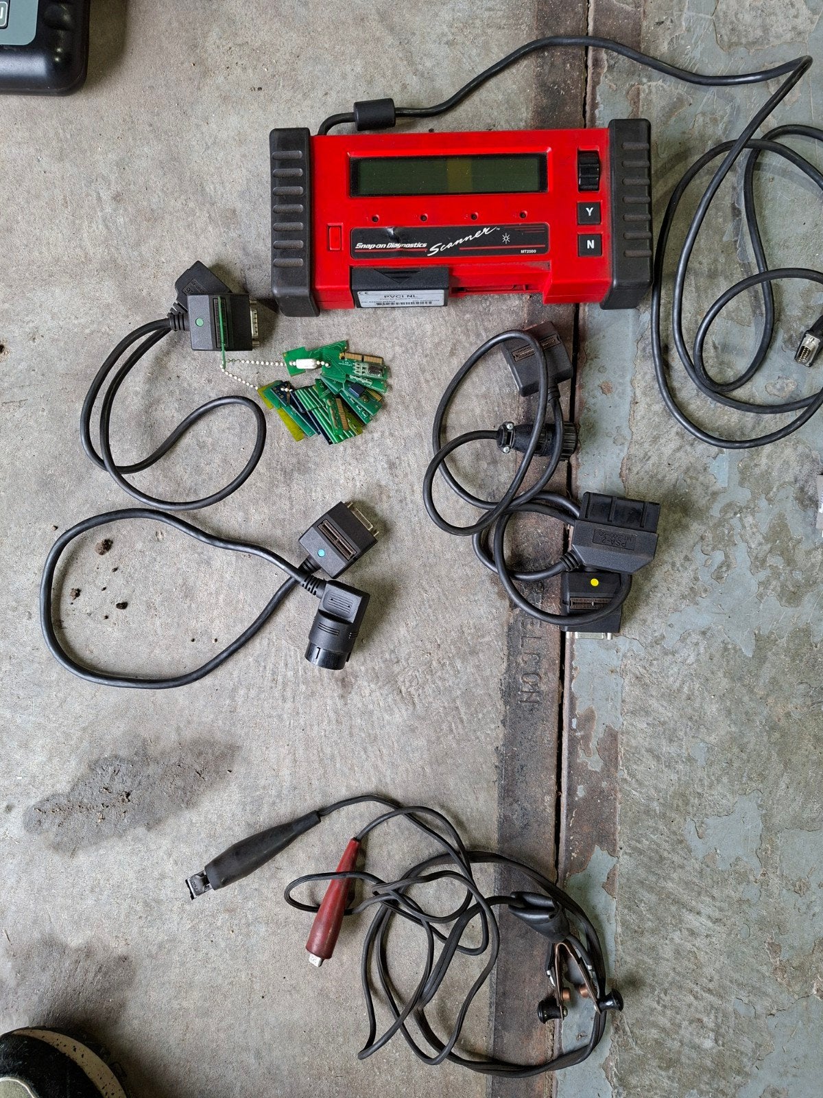 Snapon autouitlees /diagnose apparaat, Ophalen