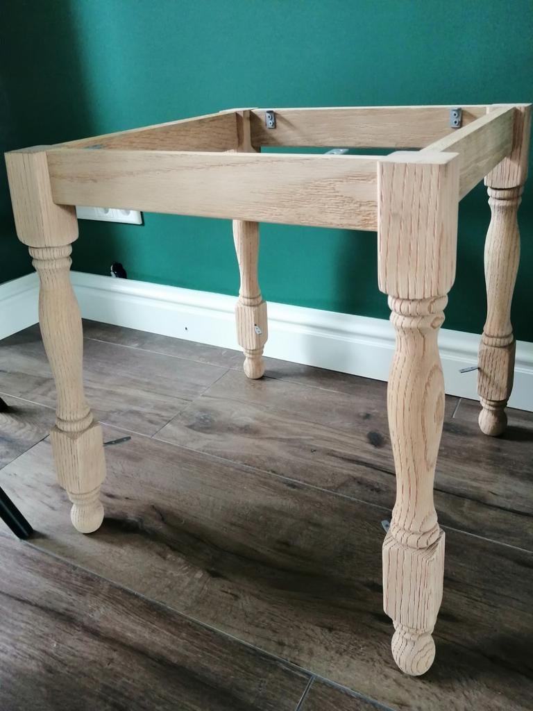 Eiken houten onderstel voor salontafel / spijlen, Huis en Inrichting, Tafels | Salontafels, Minder dan 50 cm, 50 tot 100 cm, Rechthoekig