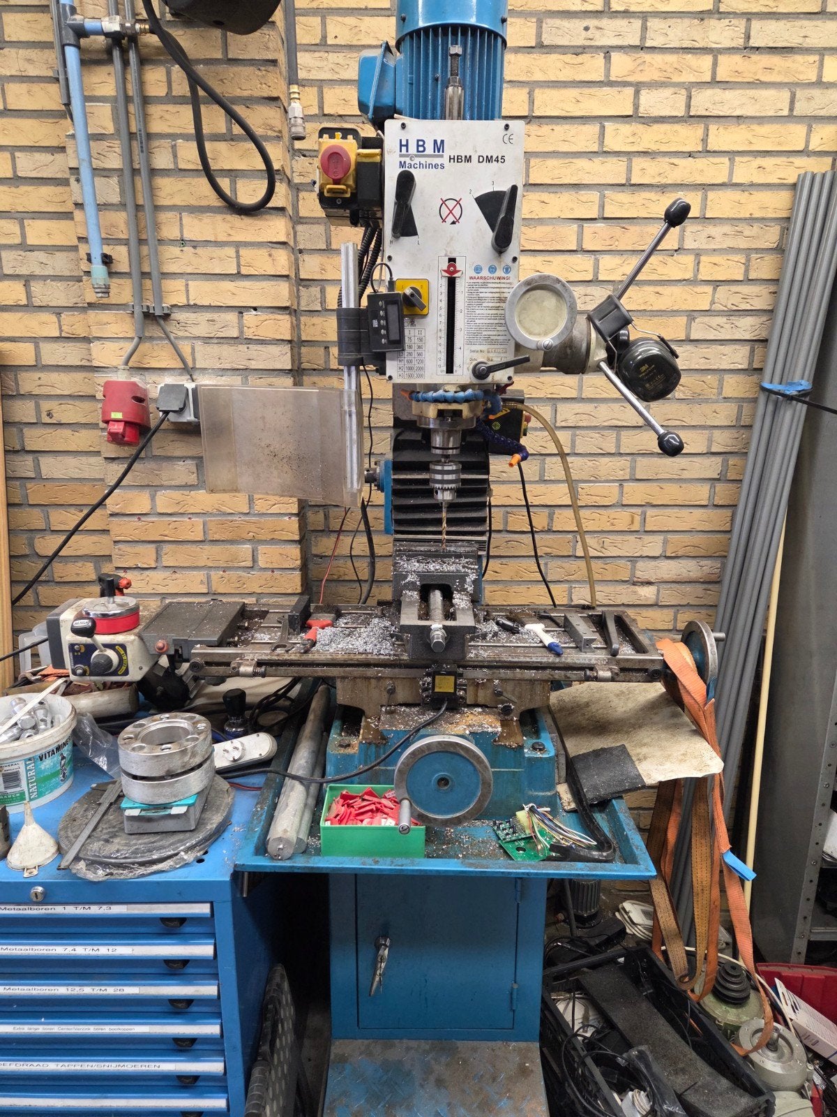 hbm boor freesmachine, Ophalen, Gebruikt, Freesbank