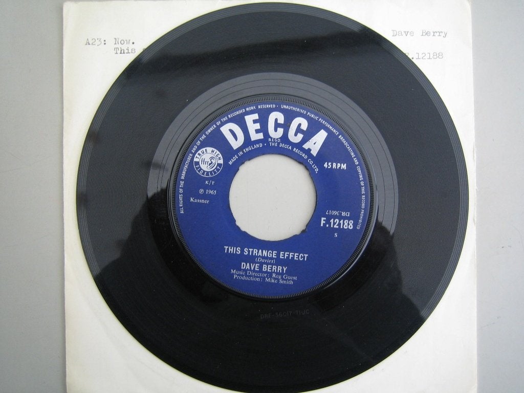 Dave Berry - This strange effect, Cd's en Dvd's, Vinyl Singles, Gebruikt, Pop, Ophalen of Verzenden
