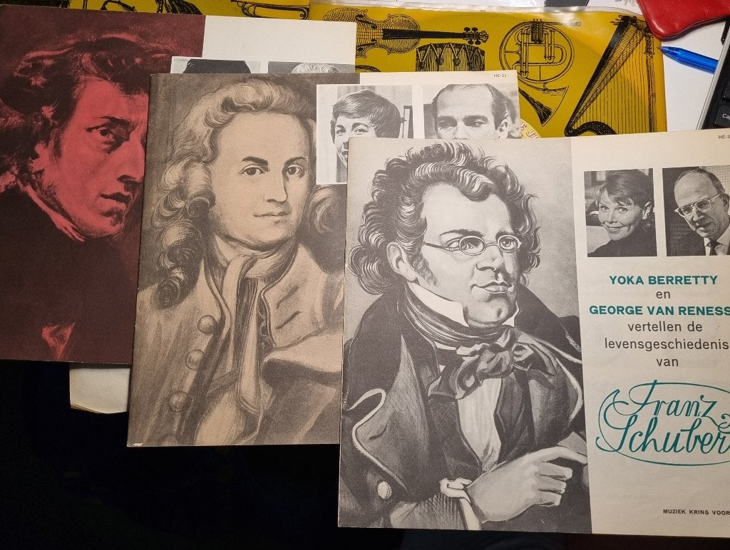 EERSTE stencil + Mies Bouwman H.v.Ulsen Chopin Bach Schubert, Gebruikt, 10 inch, Overige typen, Ophalen of Verzenden