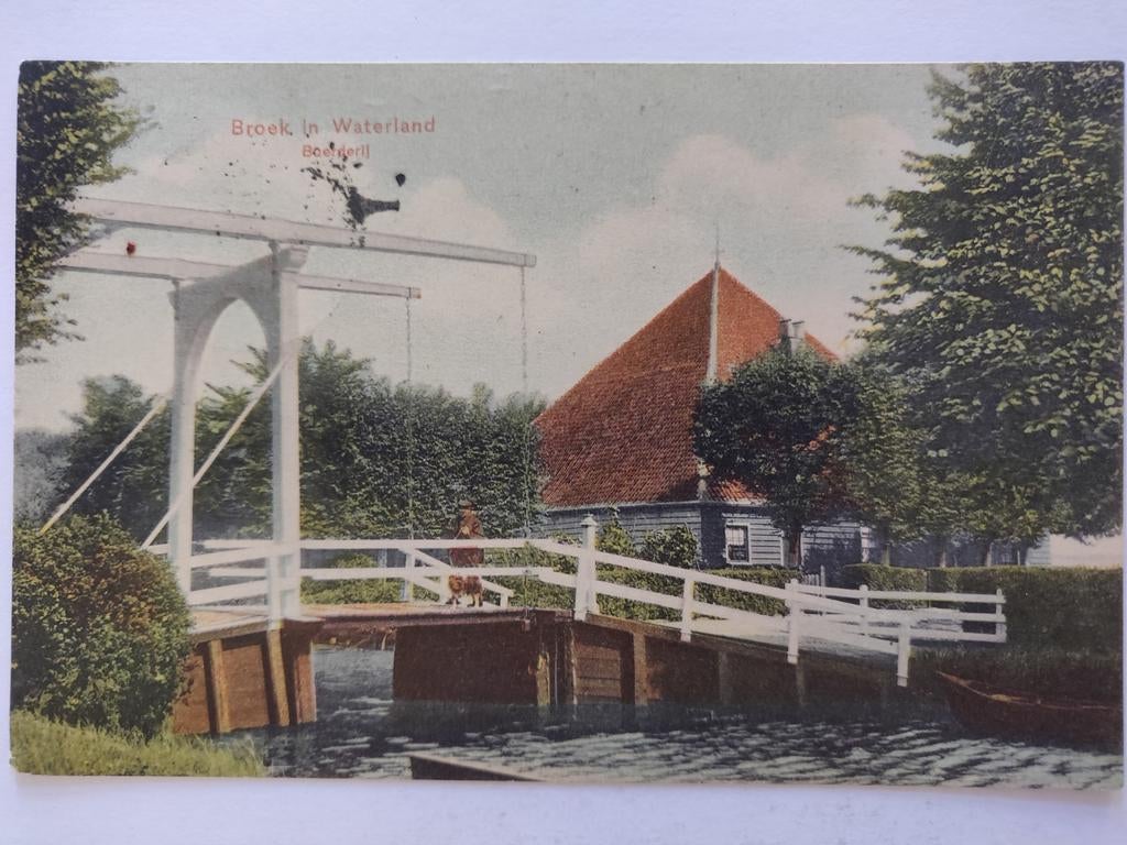 X564 Broek in Waterland 1907, Ophalen of Verzenden, Voor 1920, Noord-Holland