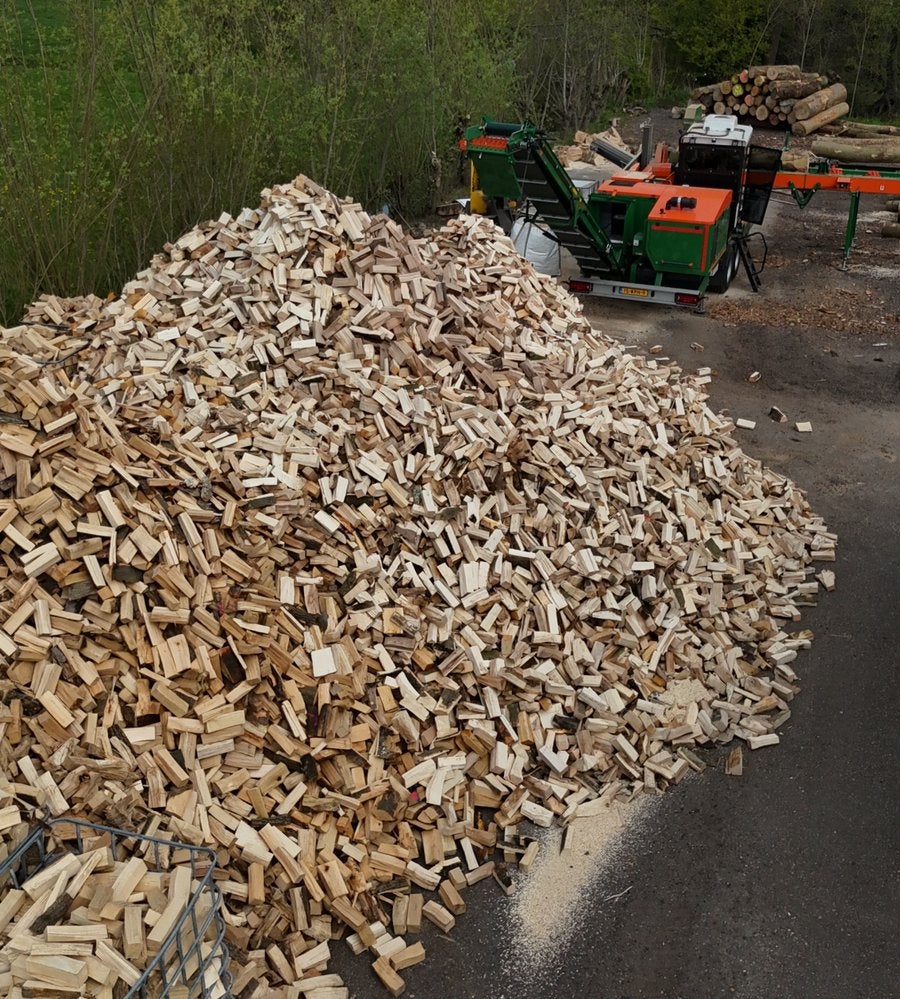Los gestort Eiken Haardhout 1,5m3 GRATIS BEZORGD tot 50km, Minder dan 3 m³, Ophalen of Verzenden, Eikenhout, Blokken