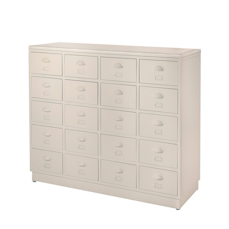 AANBIEDING Multiladekast Apothekerkast Vintage Ladekast Wit, Info@dehanzeherten.nl, 5 laden of meer, Nieuw, Minder dan 100 cm