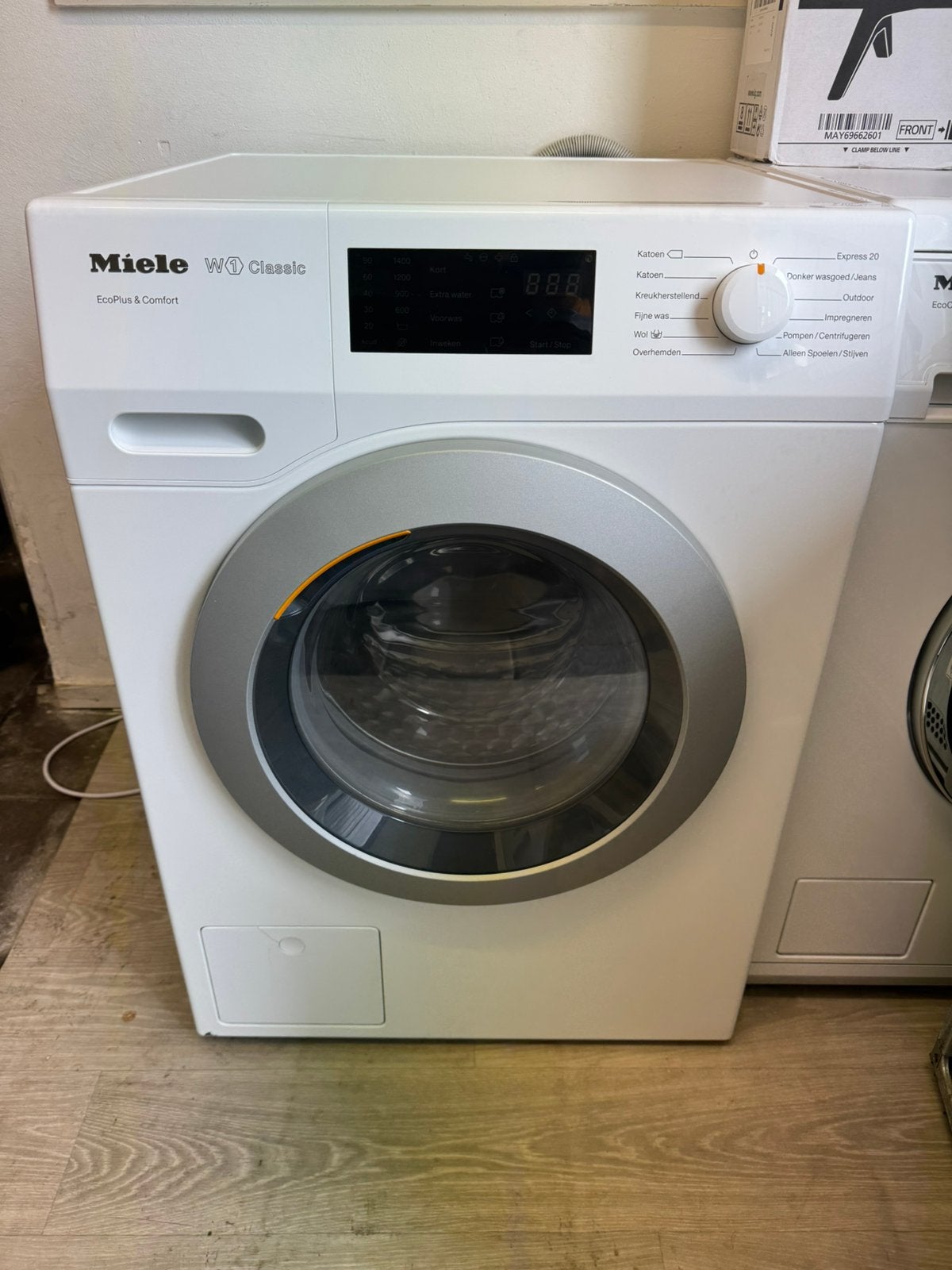 Miele W1 EcoPlus & Comfort Wasmachine | A+++ Label | 8 Kilo, Ophalen, Gebruikt, Wit, 50 tot 100 cm
